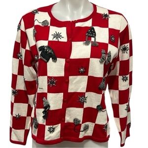 Marisa Christina The Christmas collection 2003 vintage Christmas cardigan Med